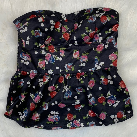 American Eagle Floral Corset Top Size Medium - Picture 1 of 3